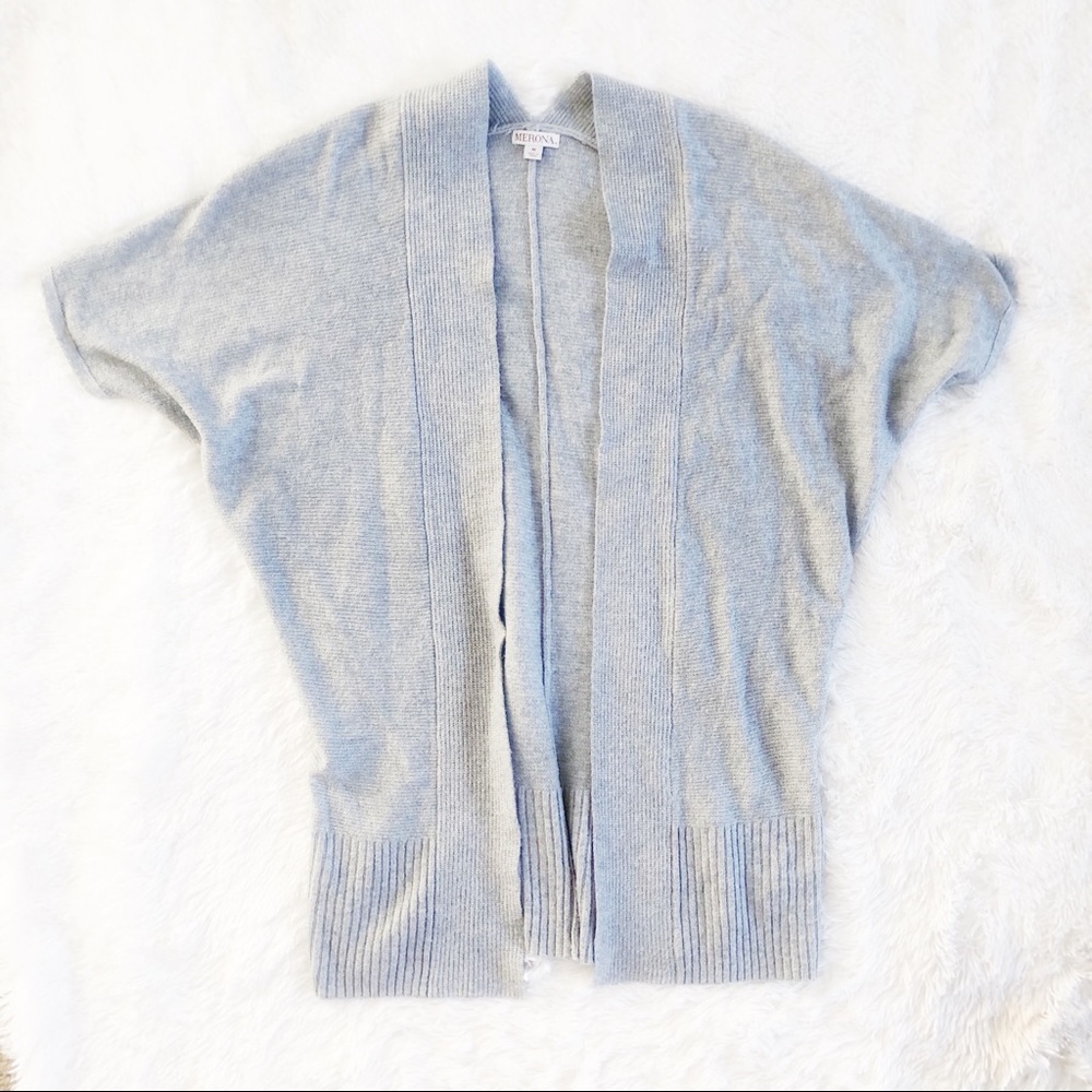 MERONA Gray Oversized Open Front Cardigan